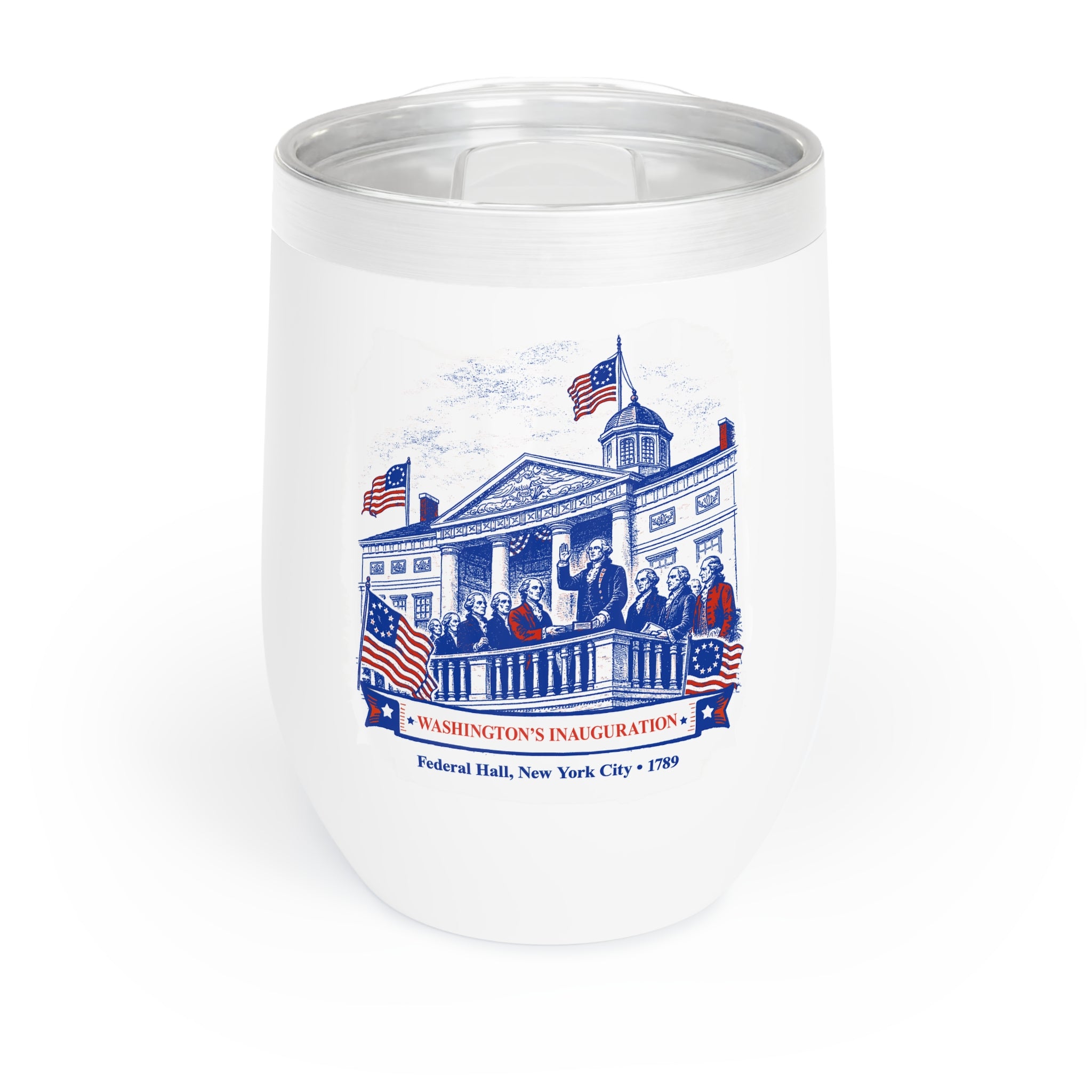 Washington's Inaguration Chill Wine Tumbler